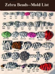 Zebra Resin Beads