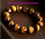 Tiger Eye Facted Round Beads